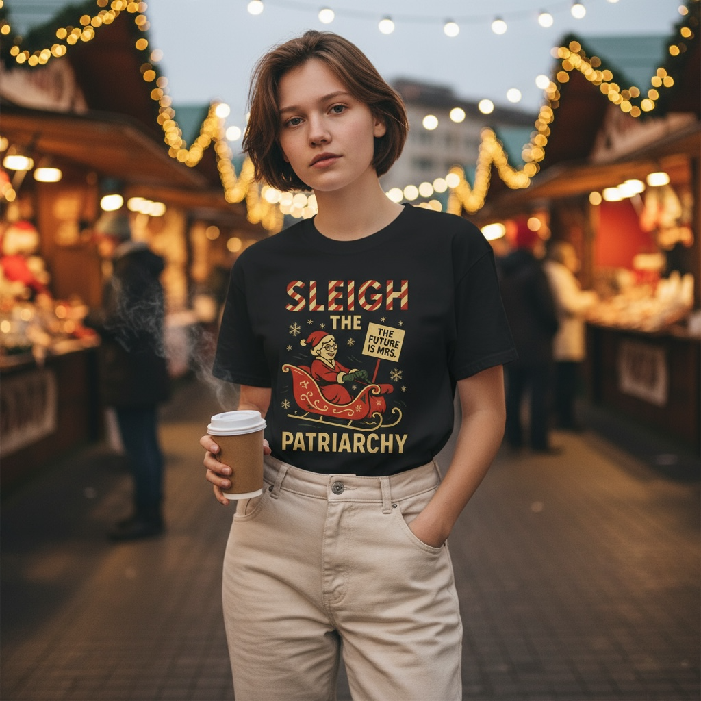 Sleigh the Patriarchy Christmas Tee