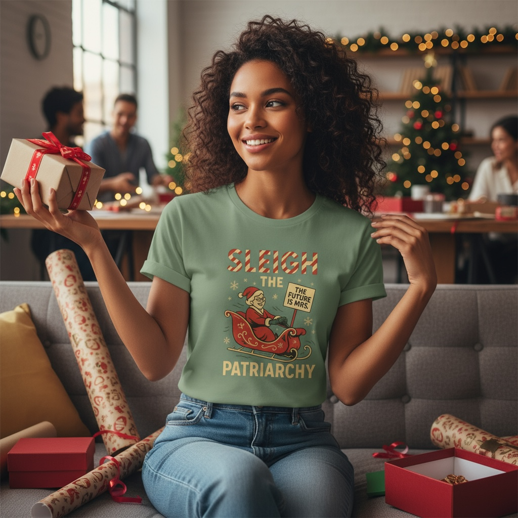 Sleigh the Patriarchy Christmas Tee