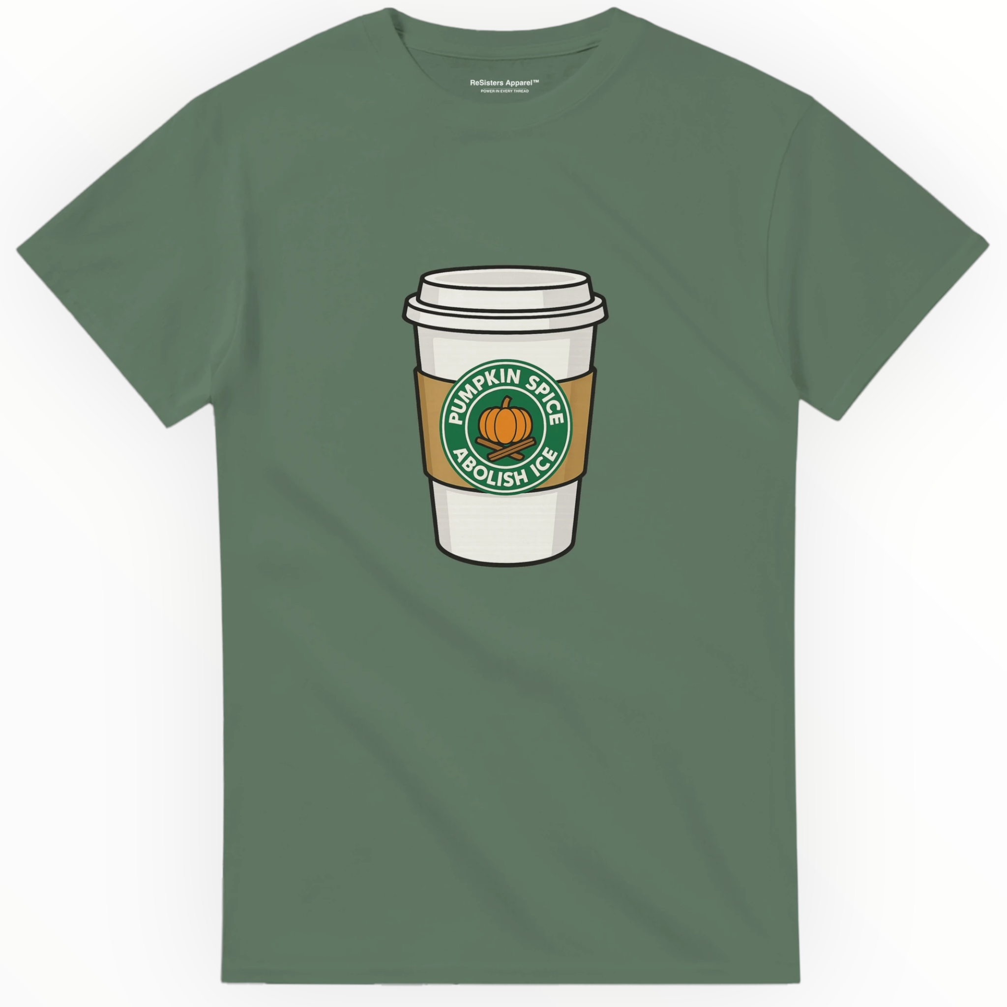 Pumpkin Spice Abolish ICE Thanksgiving Tee